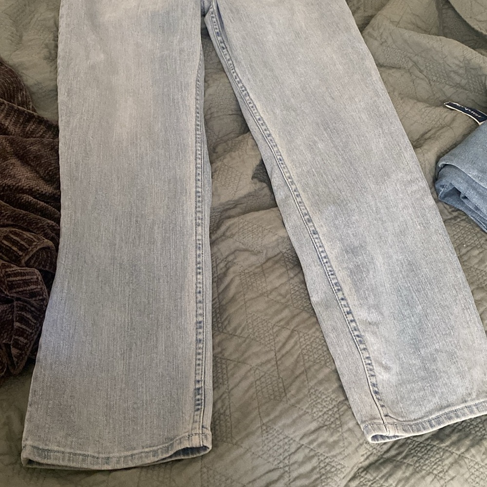 Abercrombie & Fitch The 90’s Straight Ultra High Rise Jeans Light Wash 29/8r - Picture 6 of 8